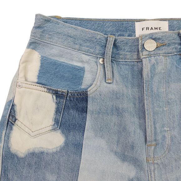 FRAME Le Original Bleached High Waist Jeans In Fresco Jeans Womens 26 Blue - Picture 4 of 12
